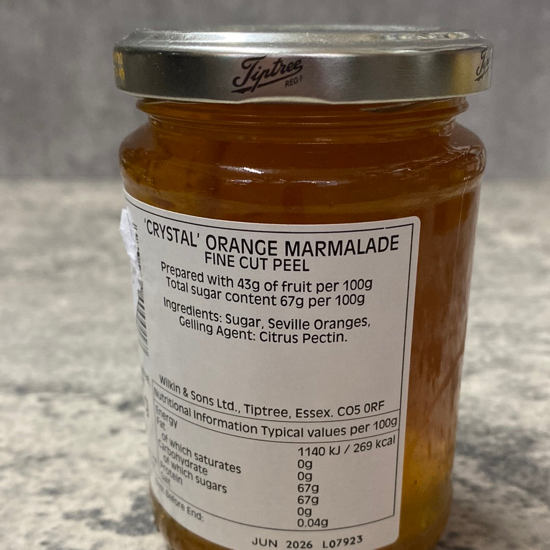 Wilkin & Sons Ltd - Tiptree - ‘Crystal’ Orange Marmalade - 340g