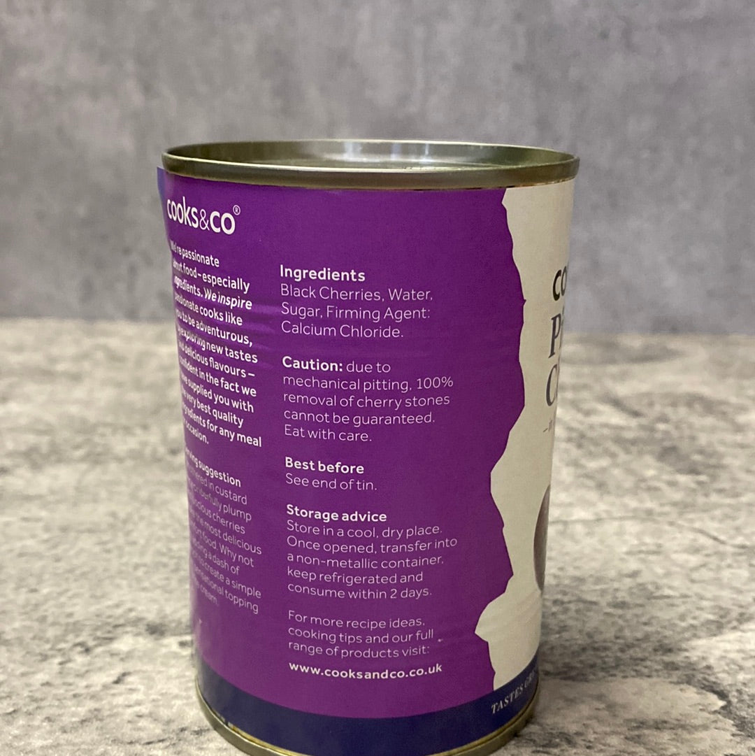 Cooks&Co - Pitted Black Cherries - 425g