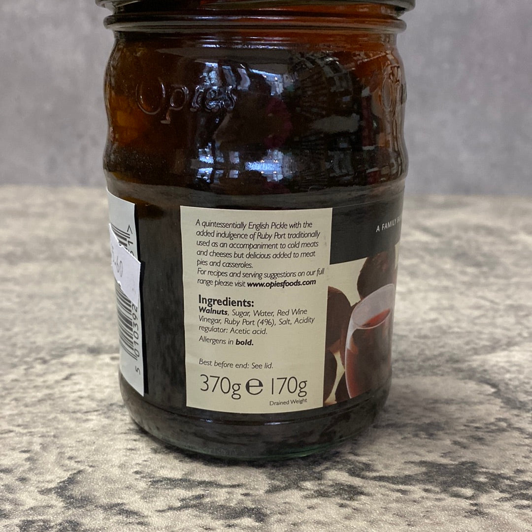 Opies - Pickled Walnuts - Ruby Port- 370g