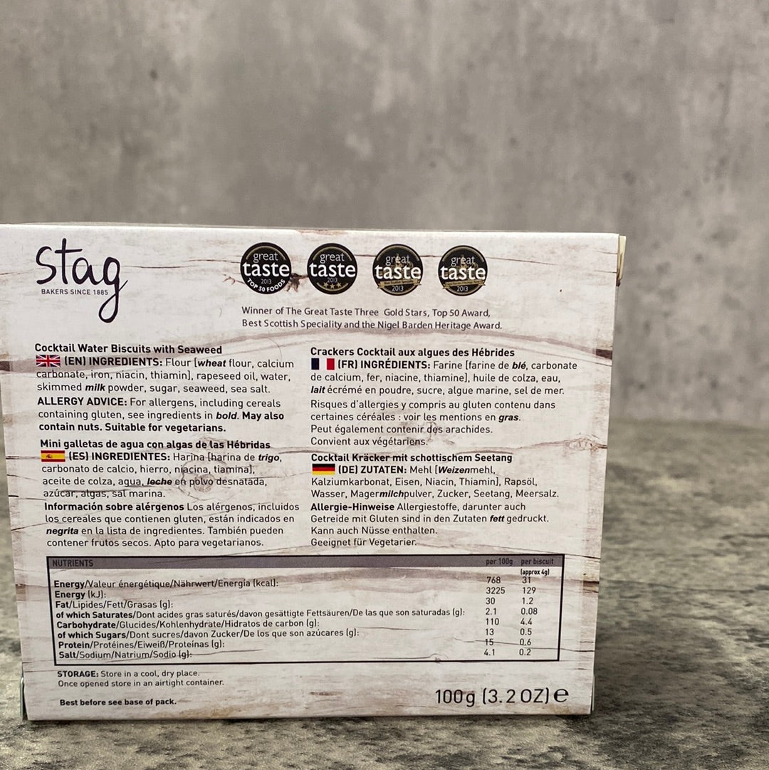 Stag - Seaweed Cocktail Water Biscuits