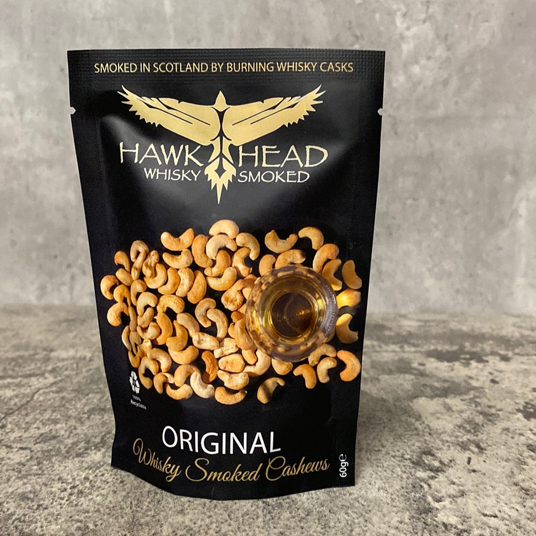 Hawkhead Whisky Smoked Cashews - Original - 60g