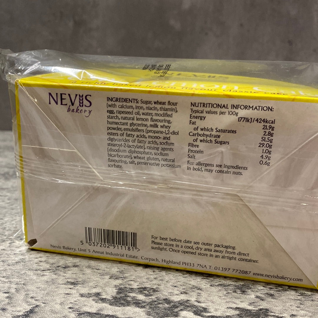 Nevis Zesty Lemon Cake