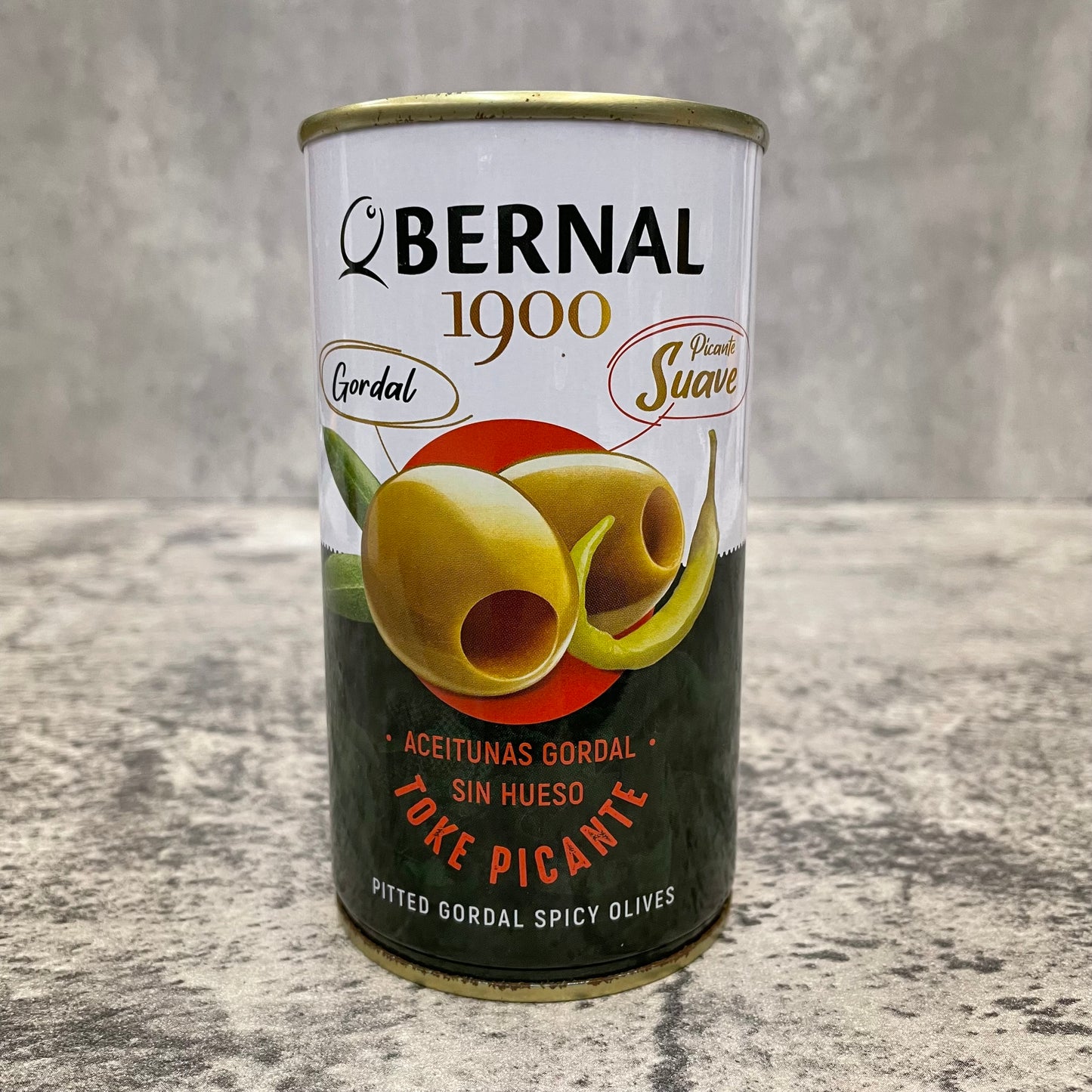 Perello Gordal Spicy Pitted Olives Tin 150g