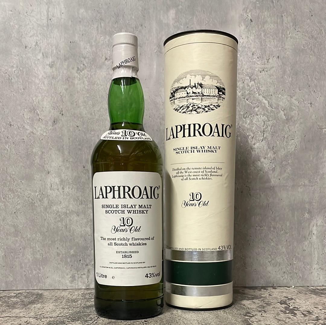Laphroaig 10 Years Old with Ralph Steadman Print