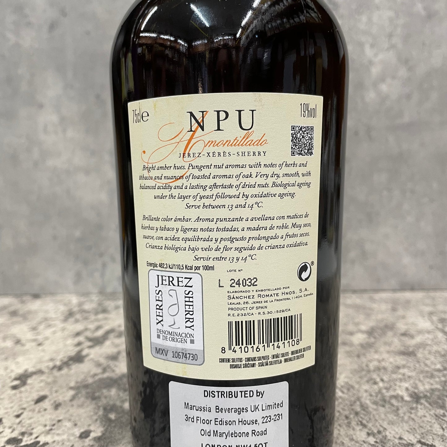 NPU Amontillado Sherry