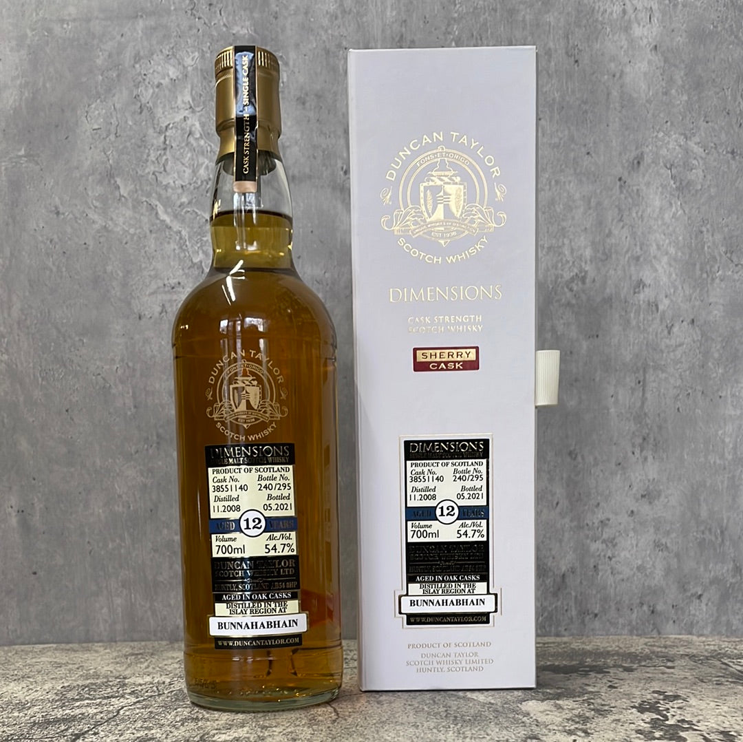 Bunnahabhain - 12 - 2008 - Dimensions - Sherry Cask