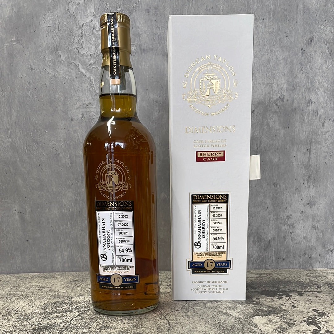 Bunnahabhain - Sherry - 17 - Dimensions