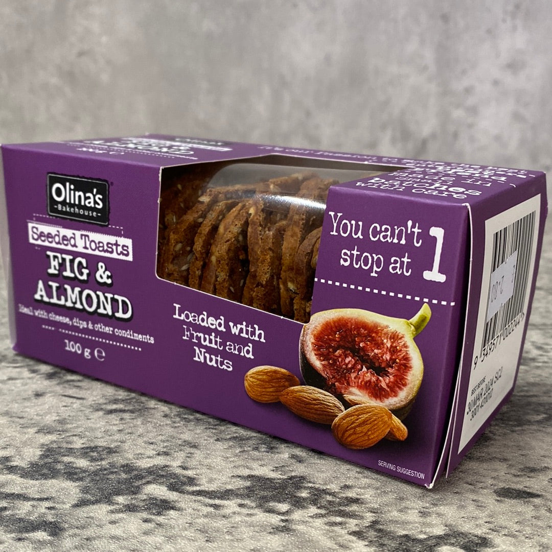 Olina’s Bakehouse - Fig and Almond- Seeded Toasts