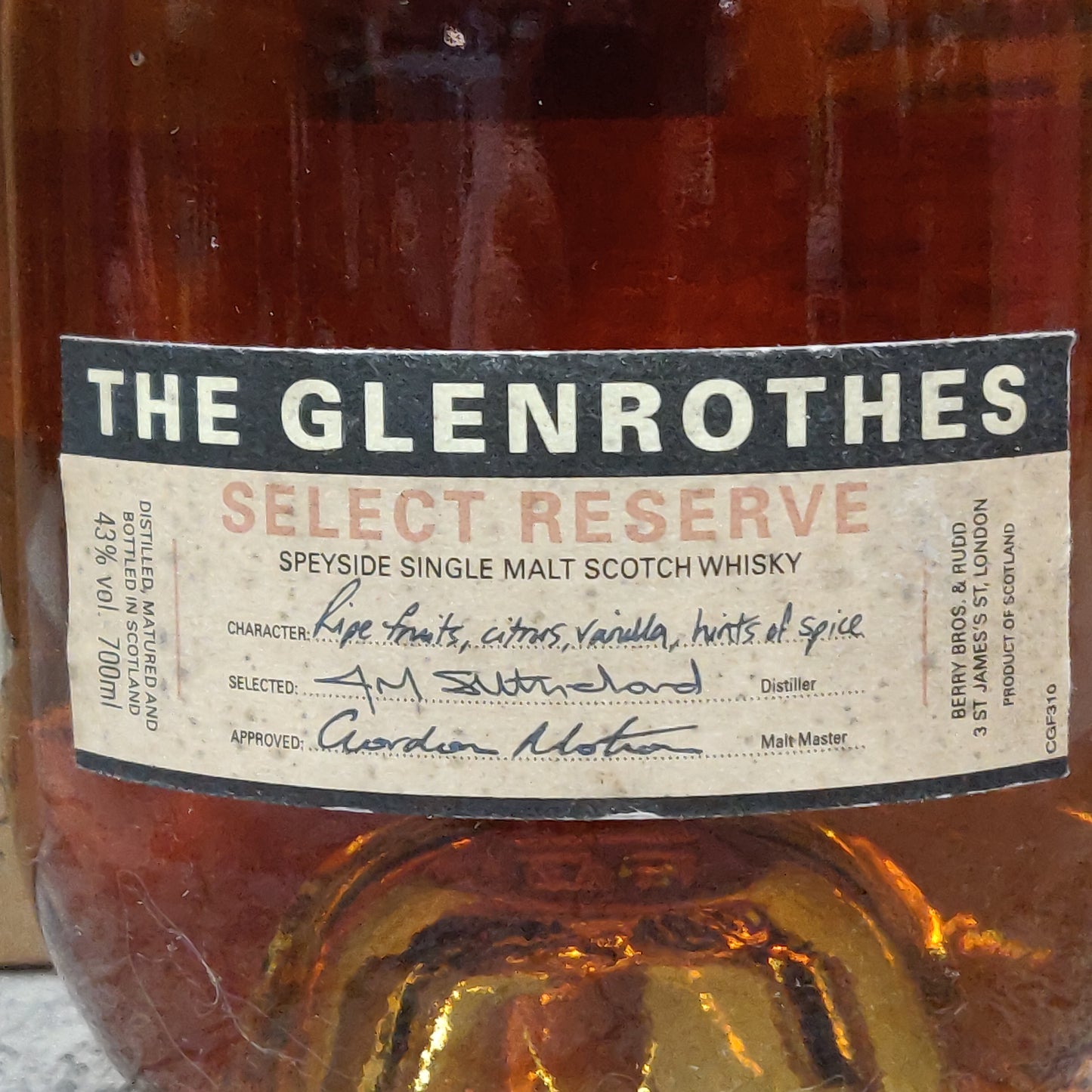 Glenrothes & Berry Brothers Select Reserve