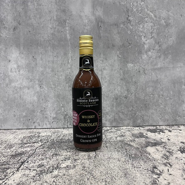 Whisky with Chocolate dessert sauce - Slainte Sauces