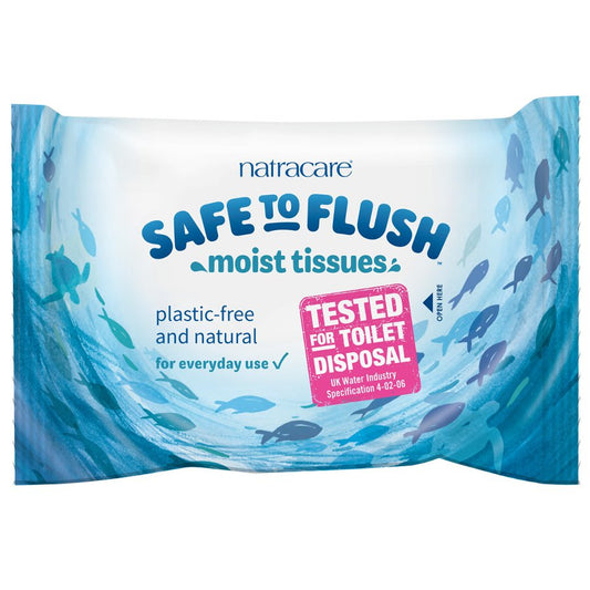 Natracare - Safe to Flush - Moist Tissues