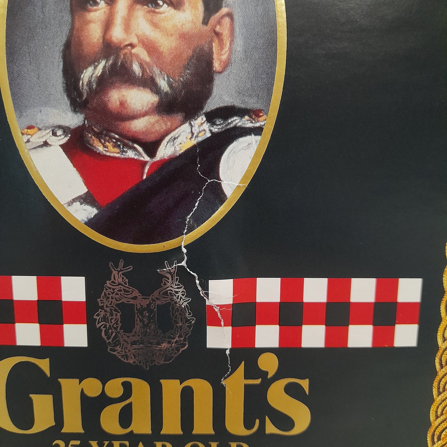 Grant's 25 Year Old Field Officer Ceramic Character Jug