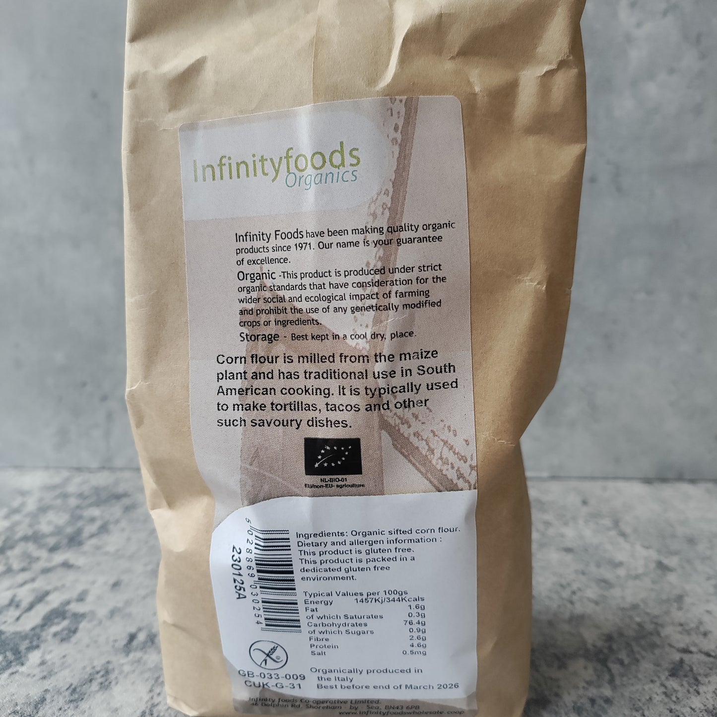 Corn Flour - Gluten Free - Infinity Foods