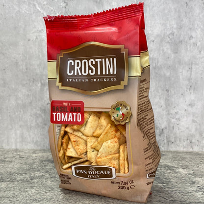 Crostini - Italian Crackers - Basil and Tomato