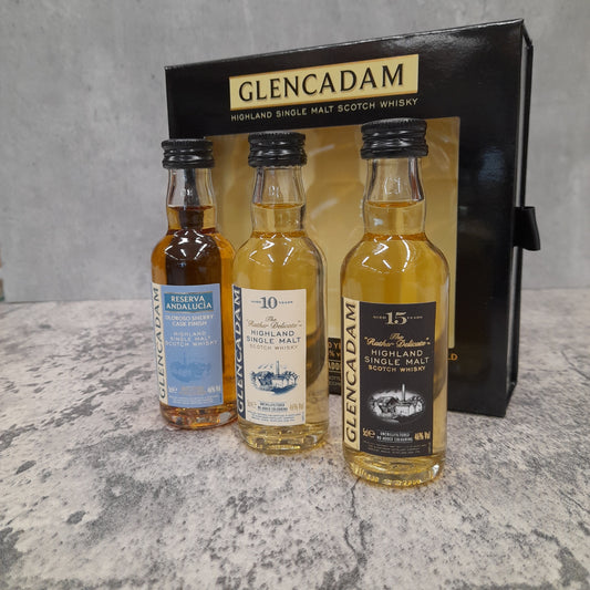 Glencadam miniature triple pack