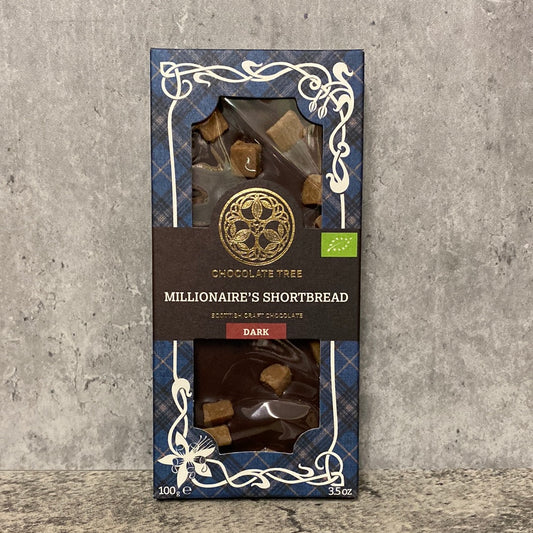 Chocolate Tree - Millionaire’s Shortbread - Dark Chocolate - 100g