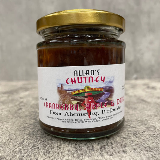 Allan's Cranberry, Apple & Date Chutney