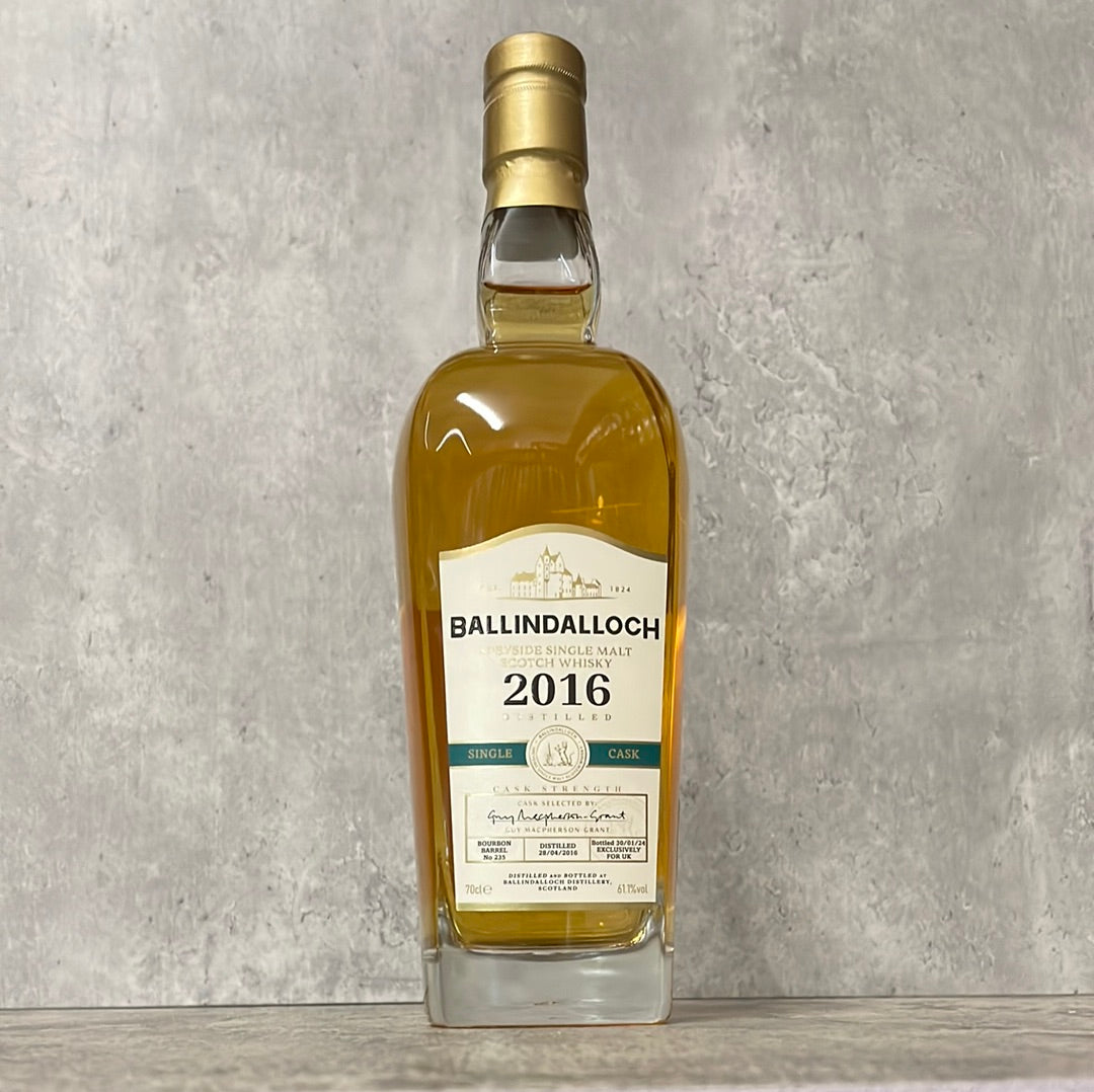 Ballindalloch 2016 - Single Cask Bourbon Barrel