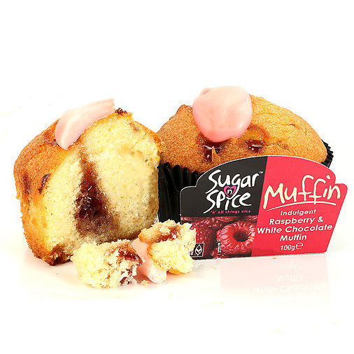 Raspberry White Choc Muffin