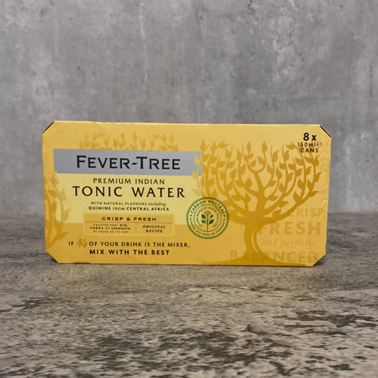 Fever Tree Indian Tonic Water - 8x 150ml Cans