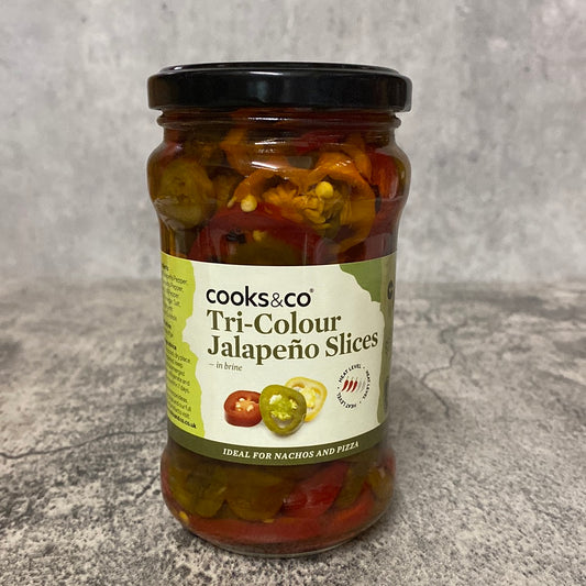 Cooks & Co - Tri Colour Jalapeño Slices - 290g