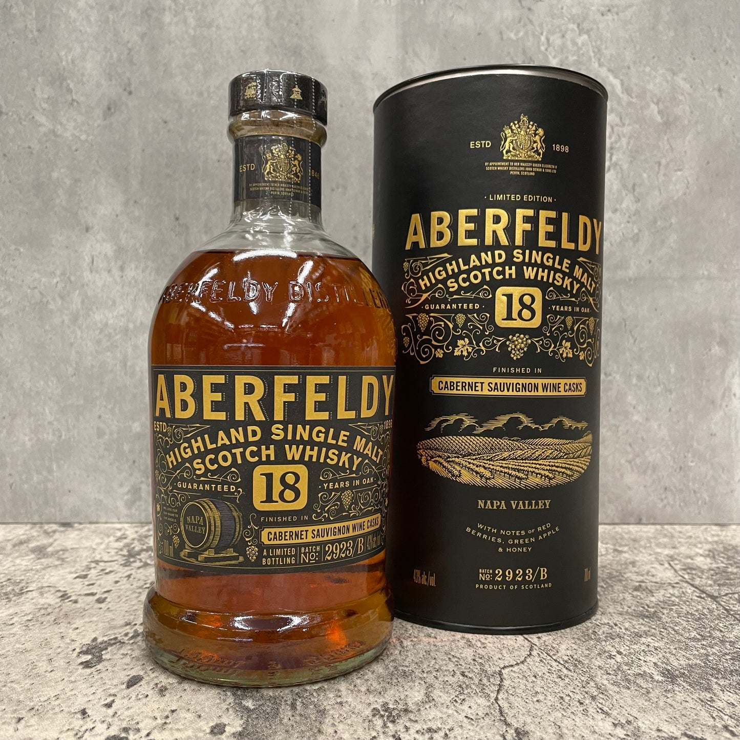 Aberfeldy 18 Year Old - Cabernet Sauvignon Wine Casks