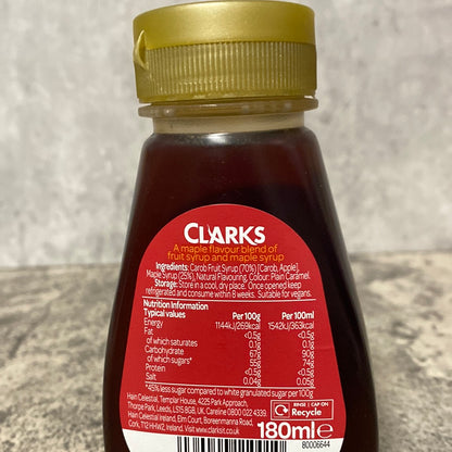 Clarks Original Maple Syrup 180ml