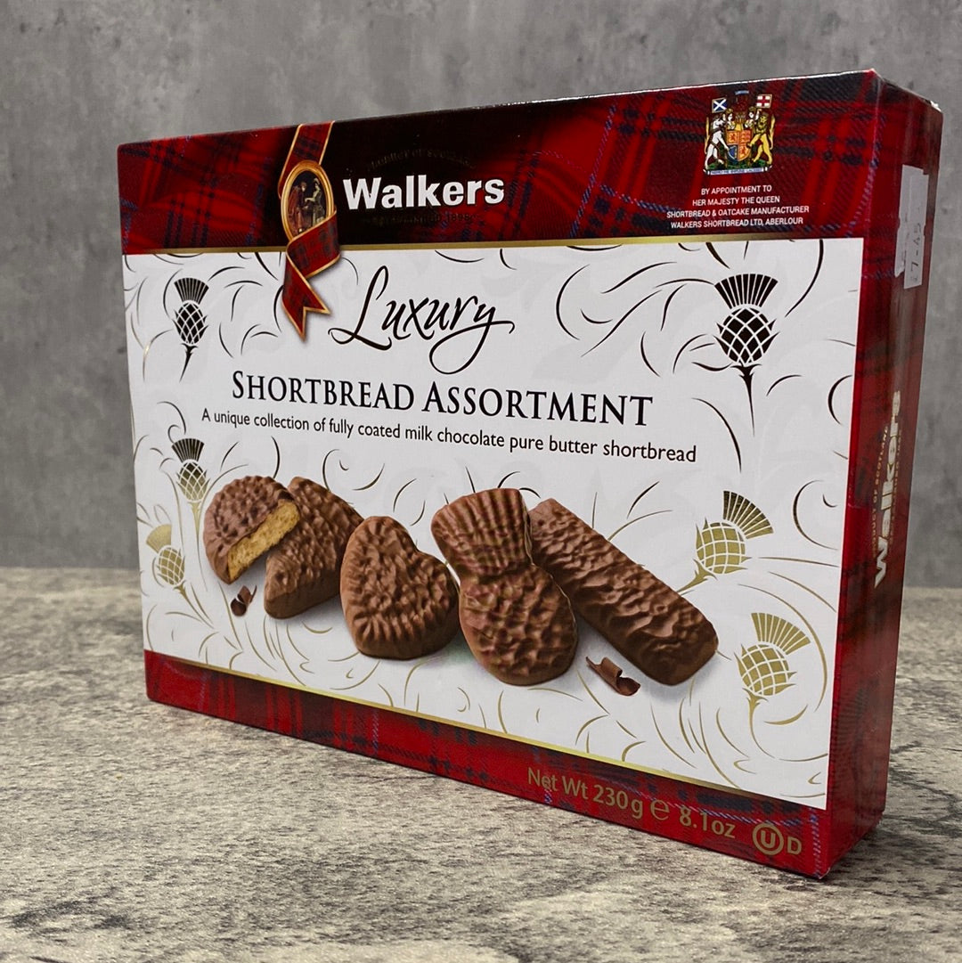 Walkers - Shortbread Assortment - Chocolate Covered Shapes - 230g