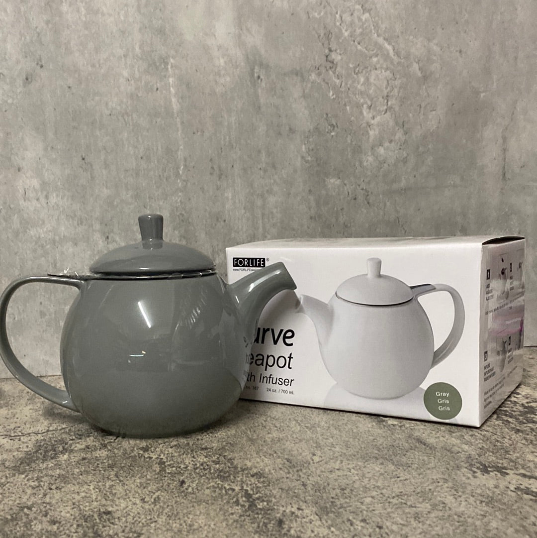 Curve Teapot - Grey