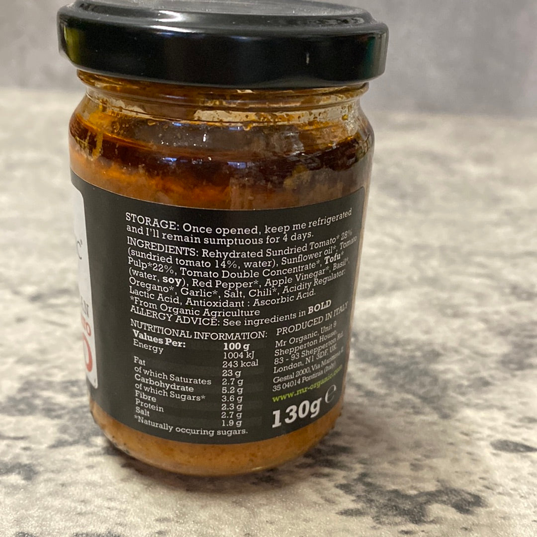 Mr Organic - Organic Italian Sundried Tomato Pesto - 130g