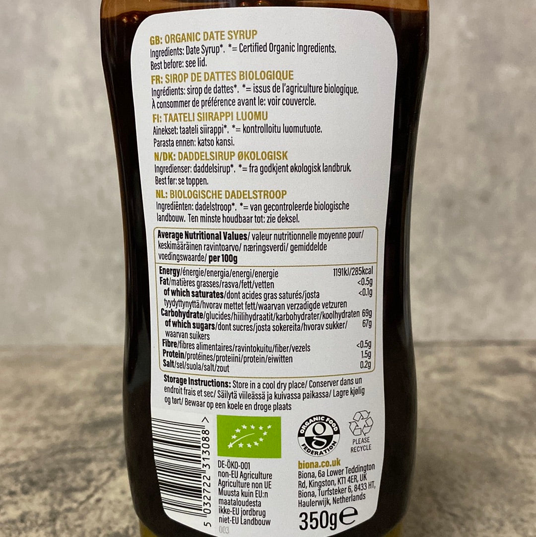 Date Syrup - Biona Organic