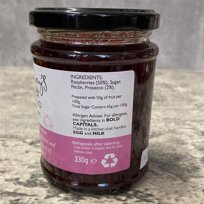 Sarah Gray’s - Raspberry and Prosecco Jam - 330g