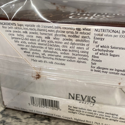 Nevis  Chocolate Fudge Cake