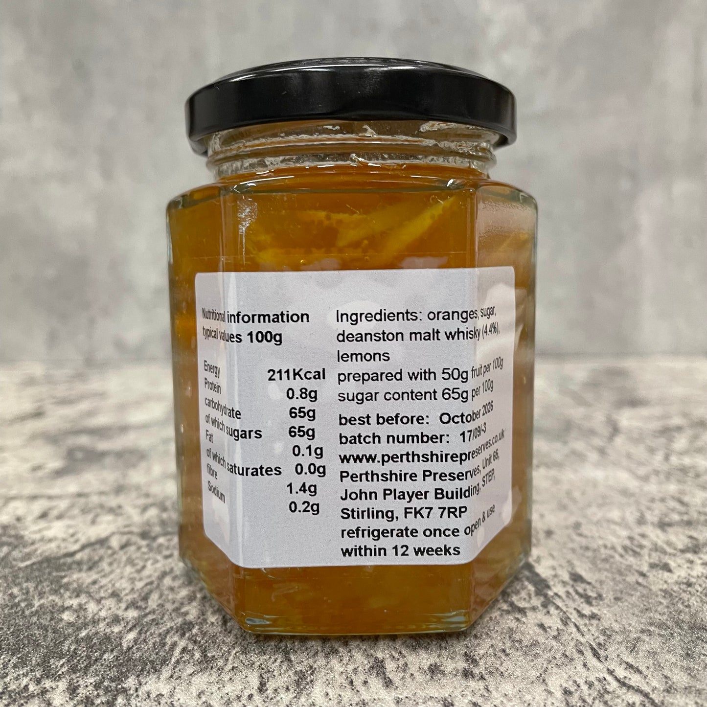 Perthshire Preserves - Orange Marmalade with Deanston Whisky