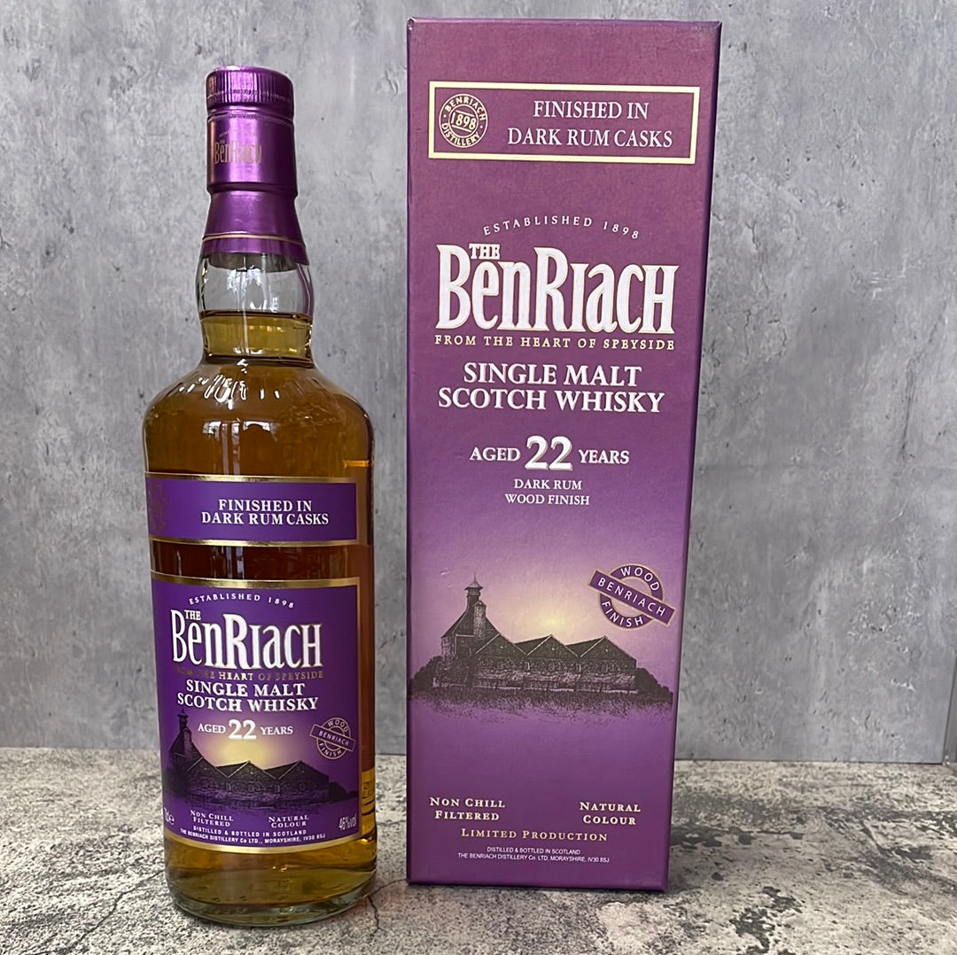 Benriach - 22 - Dark Rum Wood Finish