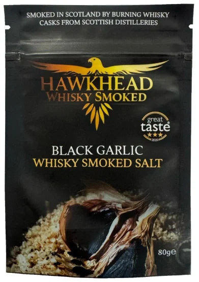 Hawkhead Black Garlic Whisky Smoked Salt - 80g