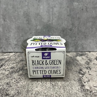 Delphi Black and Green Pitted Olives