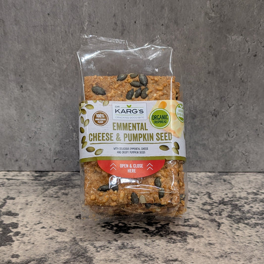 Organic Emmental cheese & pumpkin crispbread - Dr Karg