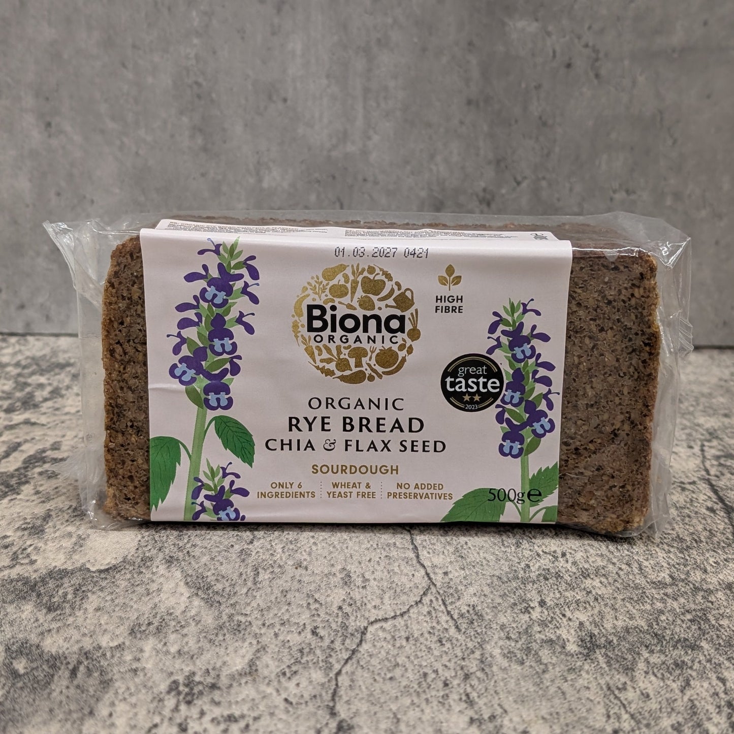 Rye Bread Chia and Flax seed - Biona Organic