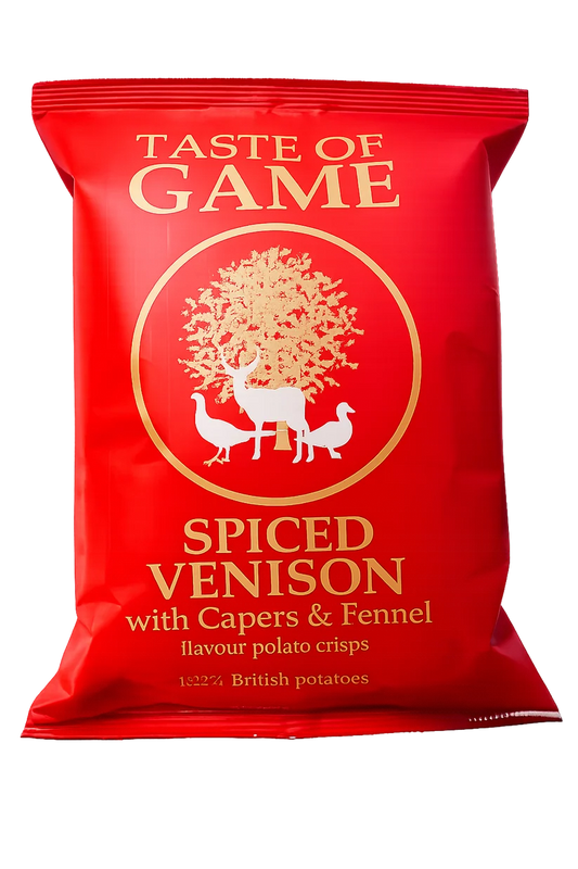 Taste of Game Crisps - Spiced Venison Capers & Fennel