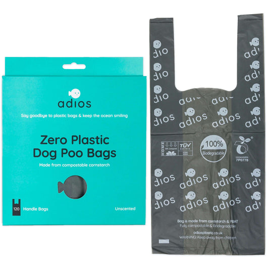 Adios - Zero Plastic Dog Poo Bags