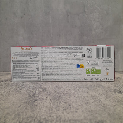 Walkers - Gluten Free Ginger and Lemon Shortbread