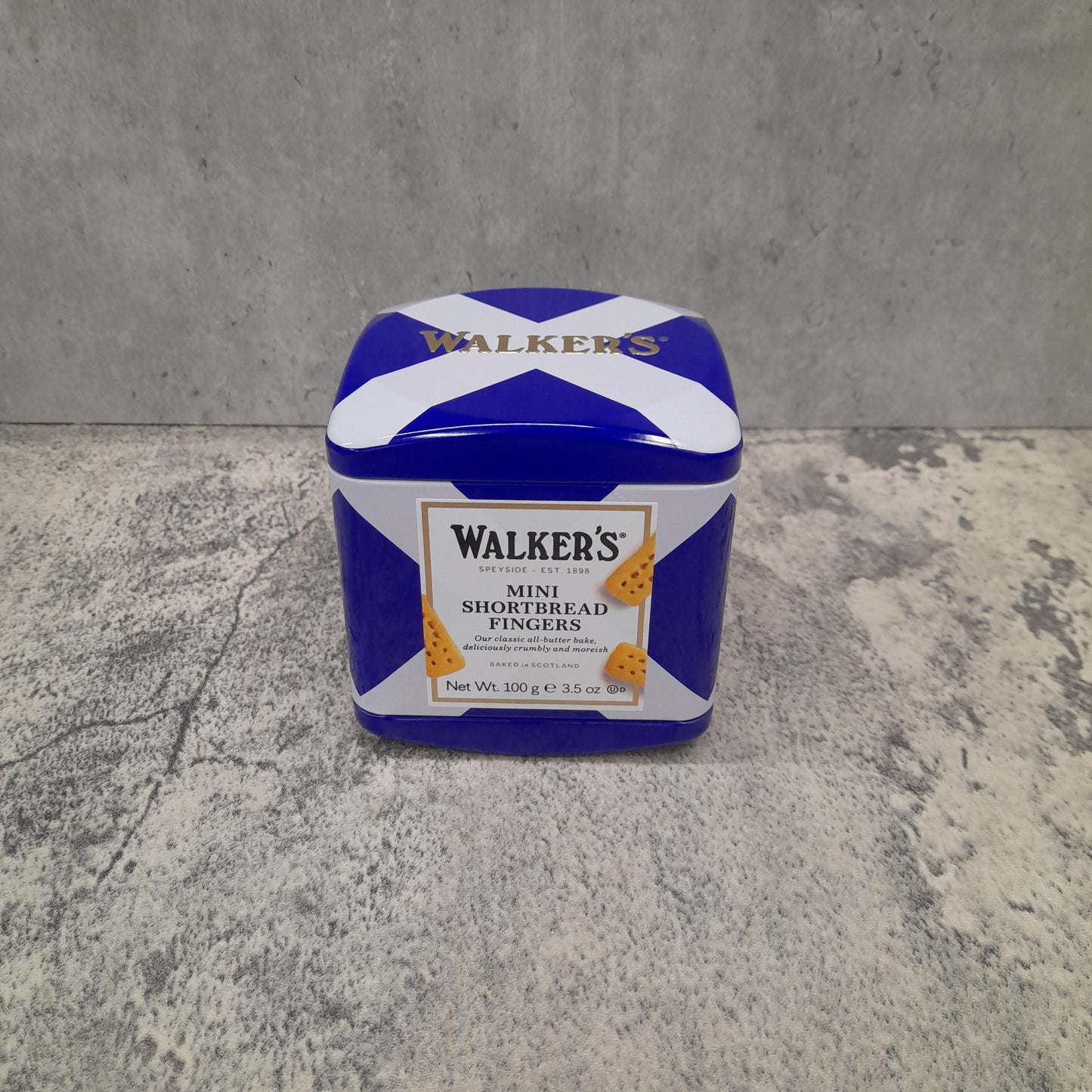 Walkers - Saltire Tin with Mini Shortbread Fingers
