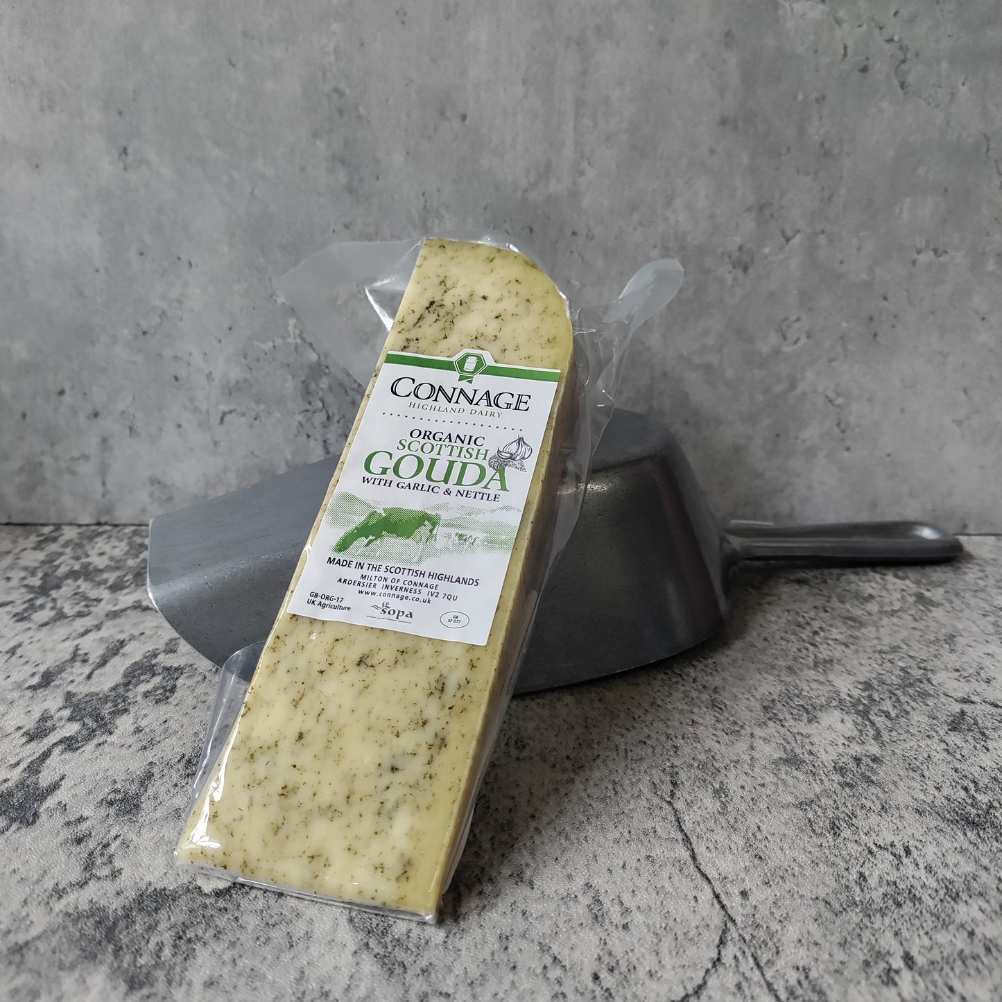 Connage Organic Gouda With Nettle & Garlic