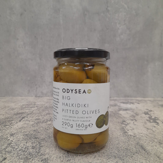 Odysea - Big Halkidiki Green Pitted Olives In Brine